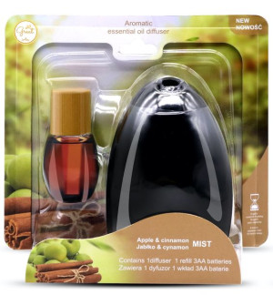 Great Air Mist Odświeżacz  Zestaw Essential   czarny apple cynamon