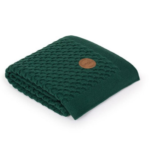 CEBA 812-110-155 Kocyk dziany 90x90 w opakowaniu prezentowym Fale Emerald