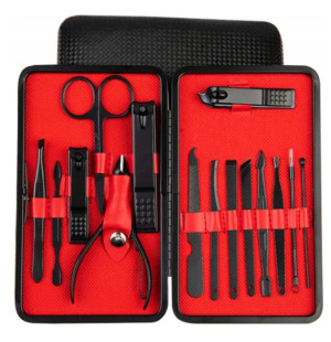 Zestaw Do Manicure Pedicure Do Paznokci 16el Etui