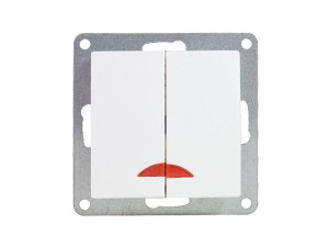 Wyłącznik podwójny z LED seria MODERN