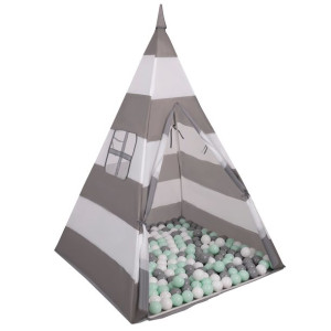 Selonis Namiot Tipi Teepee Wigwam Dla Dzieci 400 Kolorowych Kulek