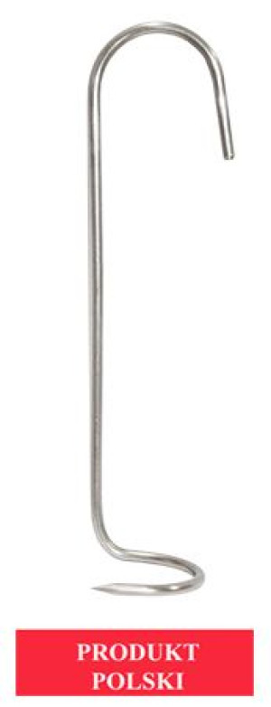 Hak wędzarniczy wkręcany 180mm pręt 3mm 1szt