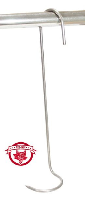 Hak wędzarniczy wkręcany 140mm pręt 3mm 1szt