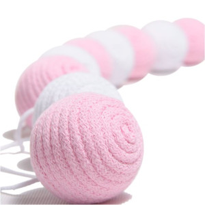Girlanda dekoracja 3D -10 kul 6 cm - różne kolory