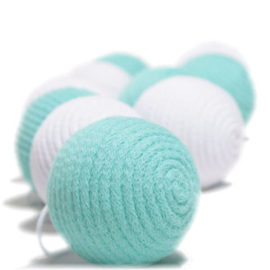 Girlanda dekoracja 3D -10 kul 8 cm - różne kolory