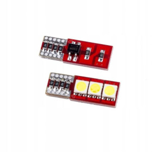 Żarówki Canabus Led Smd 6000k W5w 5050 2szt T10
