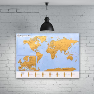 Mapa ODKRYWCY ŚWIATA (EN) nowa zdrapka