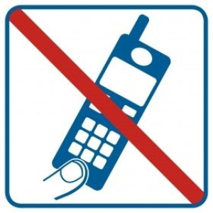 Znak - Zakaz używania telefonów komórkowych RA510 Zakaz używania telefonów