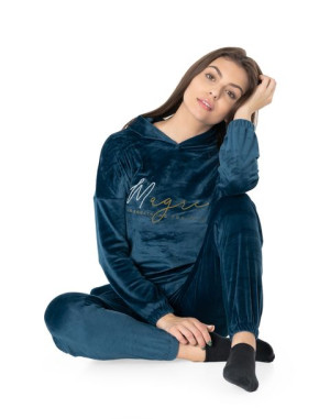 Komplet Dresowy Dres Welurowy Damski 2w1 3709-3 XL