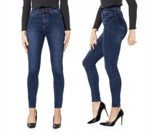 Spodnie Damskie Jeansy Rurki Push-Up Dżins E888 29