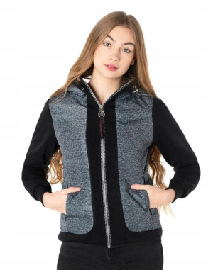 Sportowa Bluza Damska Lekko Ocieplona A639-1 r XXL
