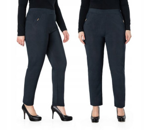 Ciepłe Eleganckie Spodnie Damskie 20225-2 6XL/7XL