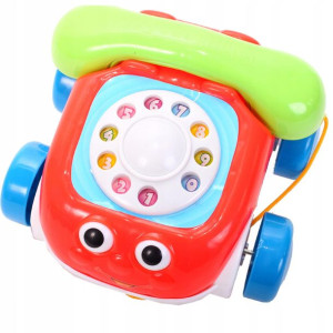 TELEFON GADUŁKI KOLOROWY Auto Na Sznurku Telefonik