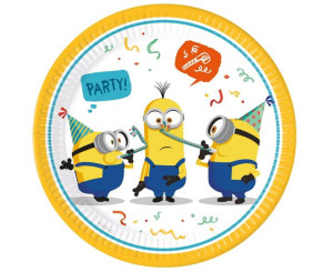 Talerzyki papierowe Minionki 23 cm 8 szt. Godan