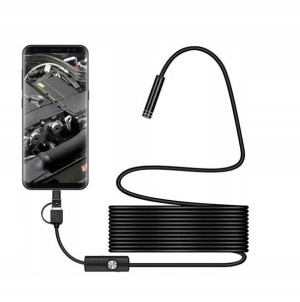 Kamera ENDOSKOPOWA 5mm ANDROID USB C micro USB 10m
