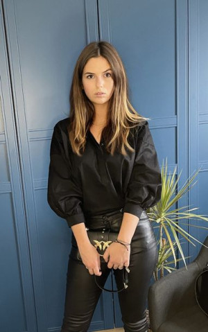 Elegancka czarna koszula LEXI
