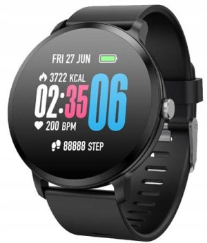 Smartwatch Sport Pulsometr Ciśnienie Km Cal Spo2