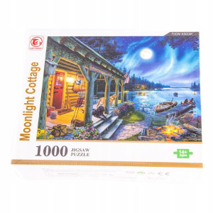 PUZZLE 1000el. Księżyc w pełni nad jeziorem