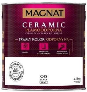 FARBA CERAMICZNA MAGNAT Ceramic C45 Biały 2,5L
