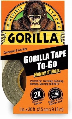 GORILLA Tape To-Go Czarna supermocna taśma naprawcza 25mm 9m