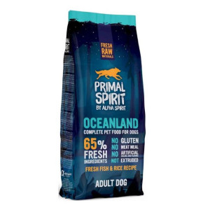 PRIMAL SPIRIT 65% OCEANLAND 12 kg z Rybą, Kurczakiem i Ryżem - sucha karma