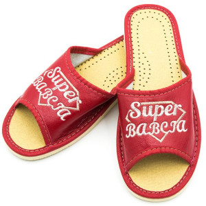Kapcie Super Babcia Buty Prezent Rozmiar 39