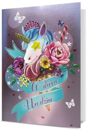 Kartka na urodziny dla Dziewczynki H2204