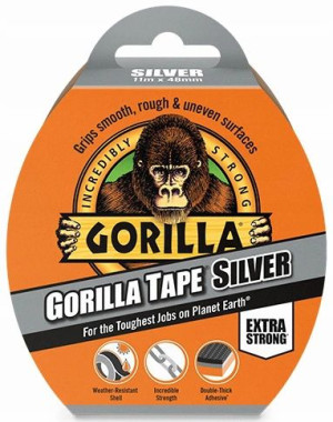 GORILLA Silver Gorilla Tape Gruba wodoodporna taśma naprawcza 11m