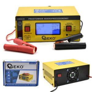 Prostownik mikroprocesorowy LCD 6/12/24V ładowarka