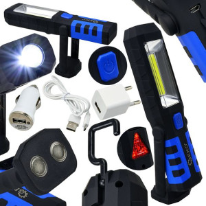 Lampa warsztatowa LED AKUMULATOR MAGNES HAK latark
