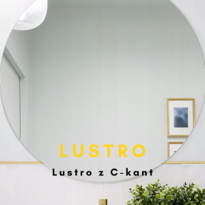 Lustro lustra okrągłe 50 cm bez ramy C-kant