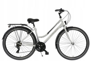 Rower Kands Galileo Trekking damski 19 cali biały