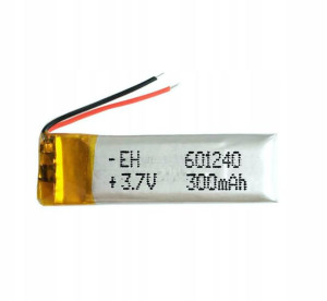 Akumulator Li-Poly 300mAh 3.7V 601240