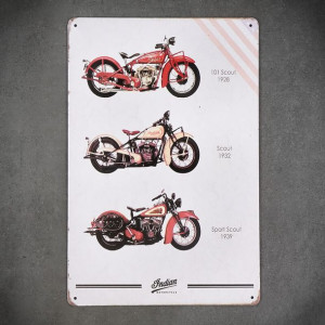 Dekoracja na ścianę metalowa MOTORCYCLES