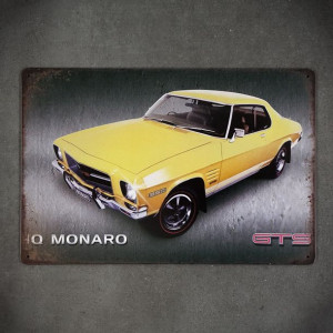 Tabliczka dekoracyjna metalowa CHEWROLET MONARO GTS