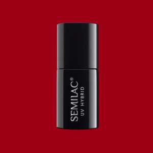 Lakier hybrydowy Semilac Intense Red 7 ml Nr 027
