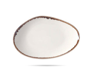Talerz organiczny kształt 36 cm Vanilla FINE DINE