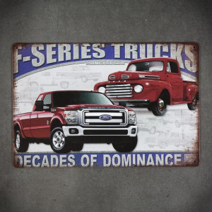 Dekoracja tabliczka metalowa FORD TRUCKS