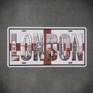 Dekoracja na ścianę metalowa LONDON