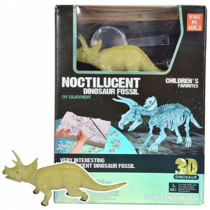 ARCHEOLOG szkielet dinozaur 3D figurka Triceratops