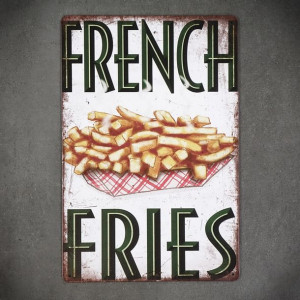 Tabliczka dekoracyjna metalowa FRENCH FRIES 2