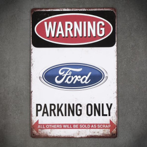 Dekoracja tabliczka metalowa FORD PARKING