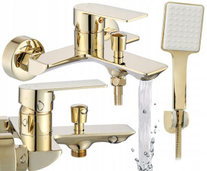 Bateria Wannowa Ze Słuchawką Urban Złota Gold Rea