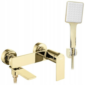 Bateria Wannowa Storm Gold Słuchawka Wąż Złota Rea