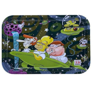Metalowa tacka do zwijania Dads night out 27.5x17.5cm