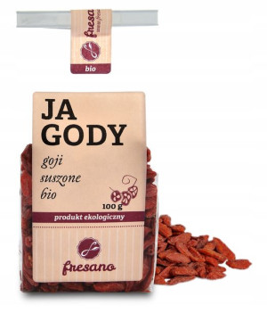 Fresano Suszone Owoce Jagody Goji Bio 100g