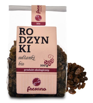 Fresano Suszone Owoce Rodzynki Sułtanki Bio 200g