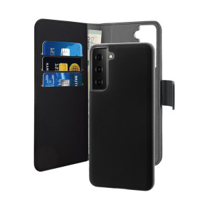 Etui PURO Wallet Detachable 2w1 Samsung Galaxy S21 FE (czarny)