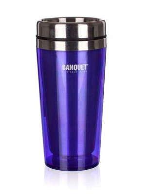 Kubek podróżny AVANZA 410ml, fioletowy