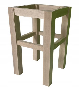 Drewniany STELAŻ Hoker TABORET stołek 45 cm